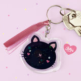 Llavero gato negro