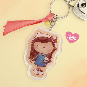 Llavero Hello kitty acrilico