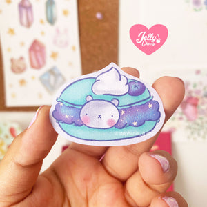 Sticker macarron de oso
